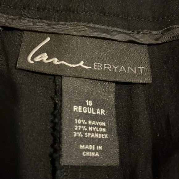 Lane Bryant black slacks. Have stretch. Size 16R. - Picture 5 of 5